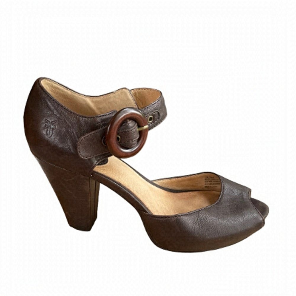 Frye Brown Leather Heels